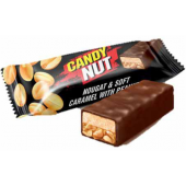 Рошен цукерки Candy Nut нуга та м'яка карамель з арахісом 1кг (чорні)